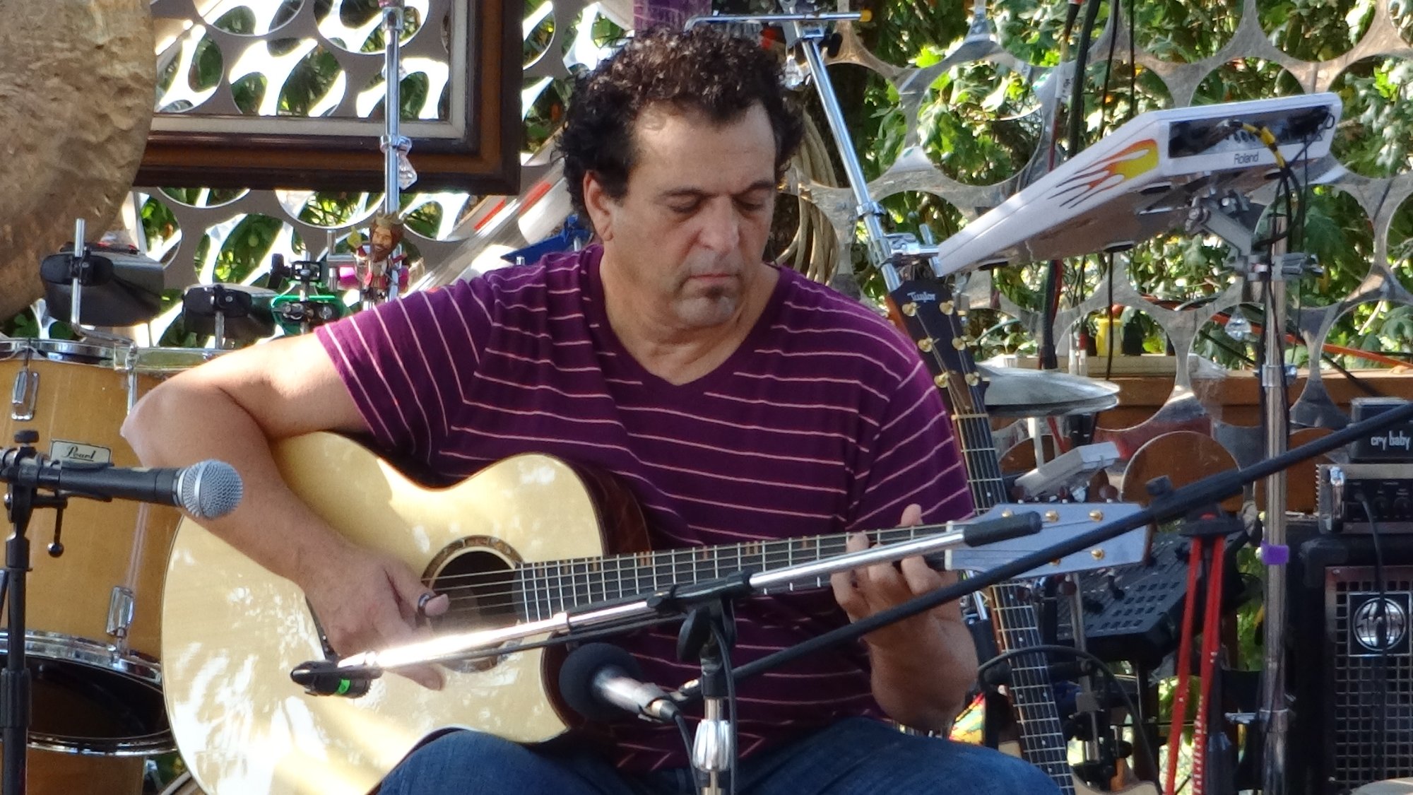 Sam Guttman playing guitar